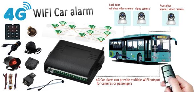 다중 채널 카메라 비디오 감시와 혁신적 와이파이 분쟁지역 차량 자동차 알람 GPS 추적자 4G명