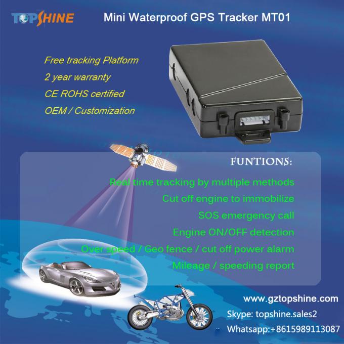 SOS 버튼 중계기 무료 GPS 추적 체제와 방수  차량 GPS 추적자 작은 용이한 설치 GPS 추적 장치
