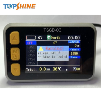 온도 탐지를 가진 장치 LCD 디스플레이를 추적하는 소형 방수 다채로운 Ebike GPS