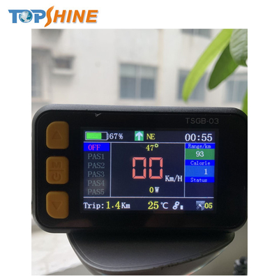 온도 탐지를 가진 장치 LCD 디스플레이를 추적하는 소형 방수 다채로운 Ebike GPS